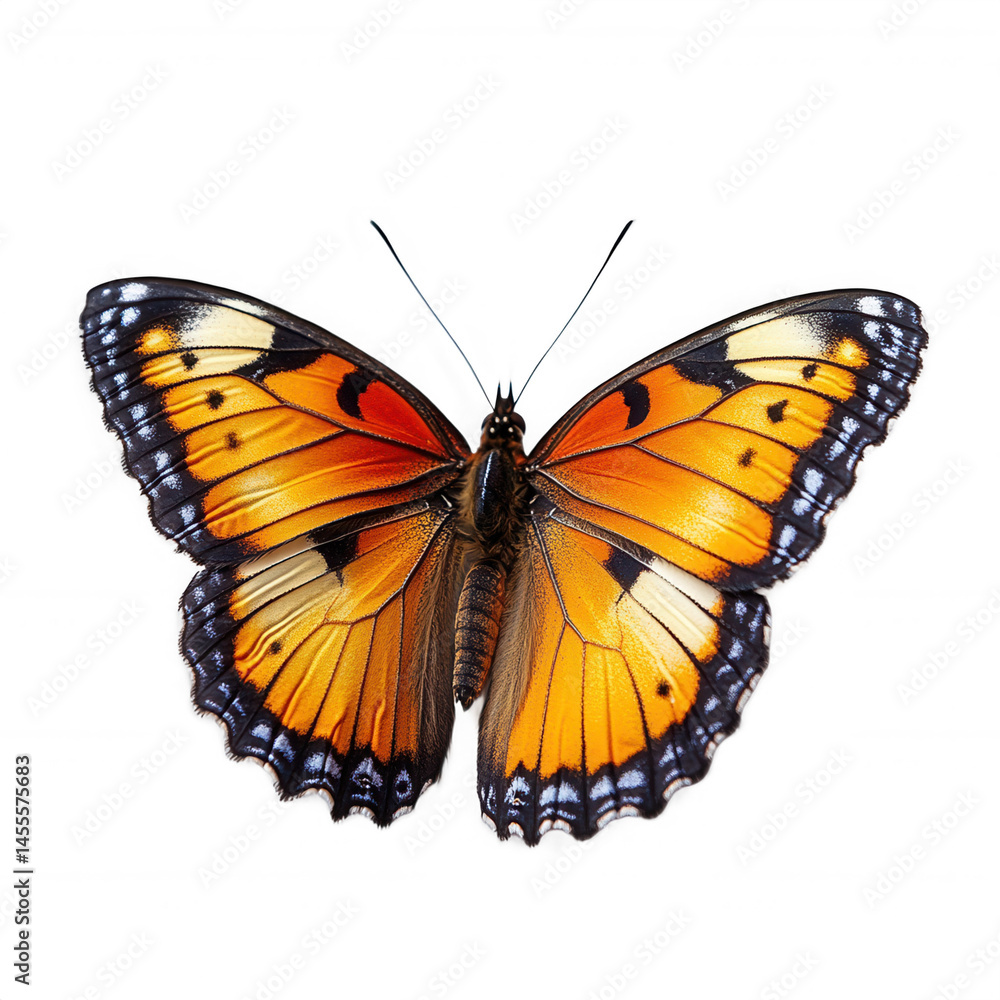 Stock photo of beautiful monarch butterfly wings open on black background on transparent background Stock photo of beautiful monarch butterfly wings open on black background on transparent background