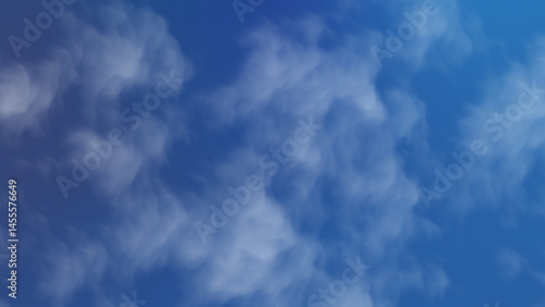 Soft White Clouds In A Blue Sky