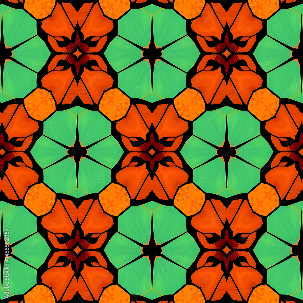 Elegant Kikko hexagonal shell design in jade and ink, seamless pattern. Elegant Kikko hexagonal shell design in jade and ink, seamless pattern.