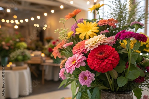 Wallpaper Mural A colorful bunch of pink and orange roses blossom in a floral bouquet, a beautiful gift of nature Torontodigital.ca