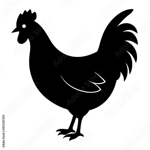 Silhouette of a Chicken