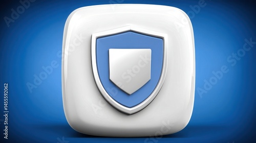 Free Download White shield against blue background representing high-trust data for future-safe investment deck concepts - GFXLoad