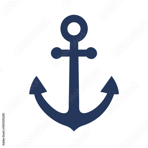 Classic Nautical Anchor Icon Design