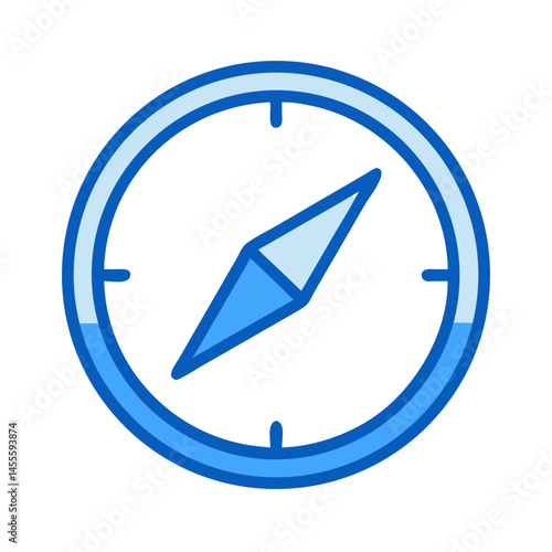 Compass Rose Navigation Icon Design