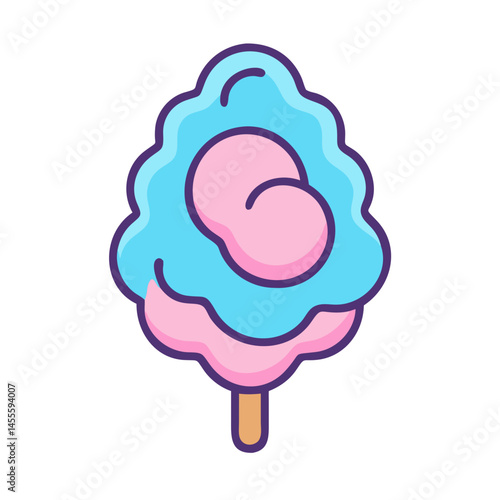 Cotton Candy Swirl Icon Design