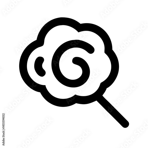 Cotton Candy Swirl Icon Design