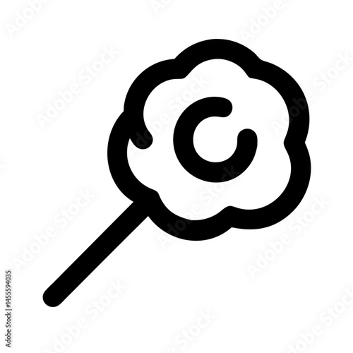 Cotton Candy Swirl Icon Design