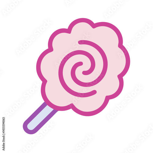 Cotton Candy Swirl Icon Design