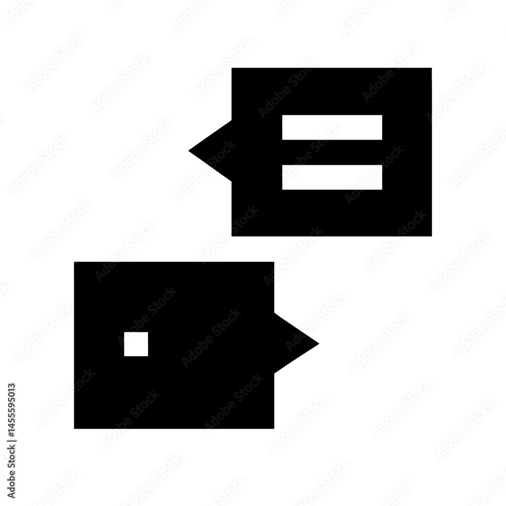 Dialogue Comparison Boxes Icon Design Dialogue Comparison Boxes Icon Design
