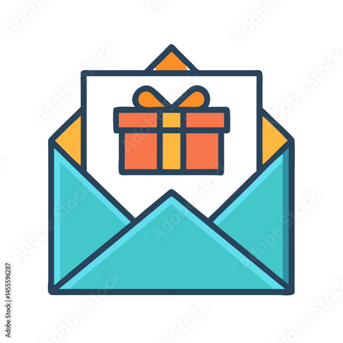 Email Gift Message Icon Design