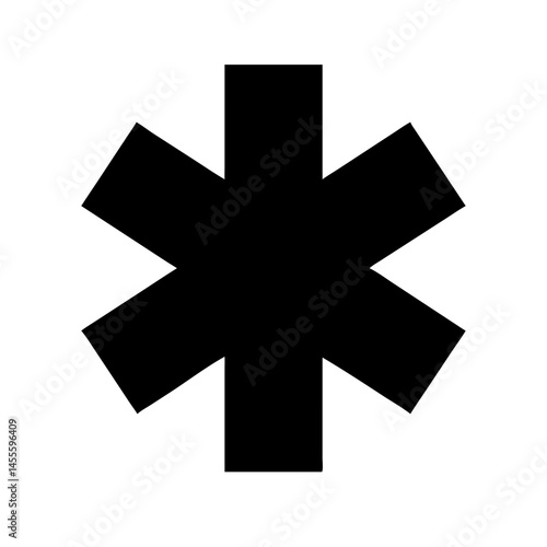 Emergency Star Medical Symbol Icon Design