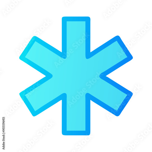 Emergency Star Medical Symbol Icon Design