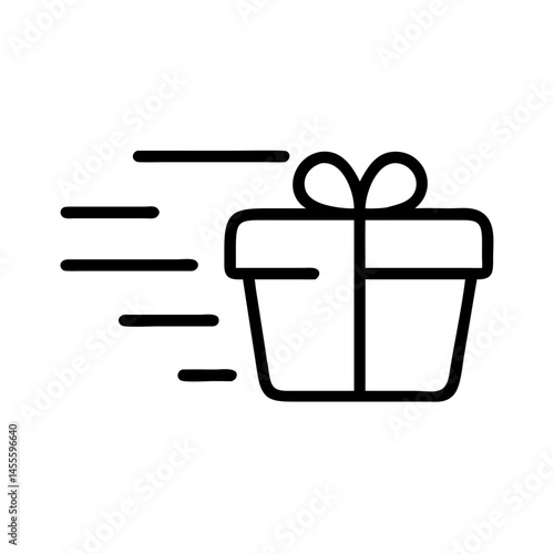 Fast Delivery Gift Icon Design