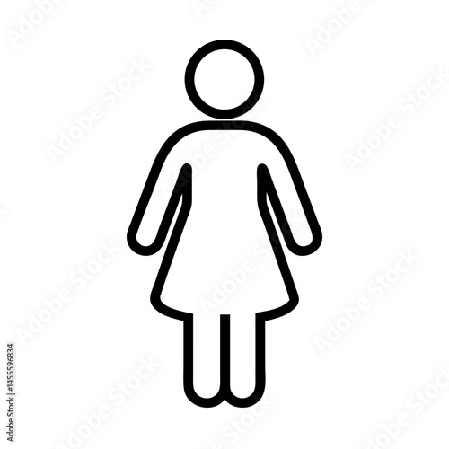 Female Toilet Symbol Icon Design