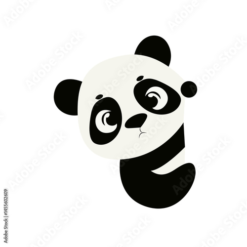 Cute Panda Baby Cartoon Illustration