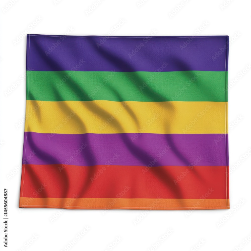 Fototapeta premium Waving horizontal stripes abstract background