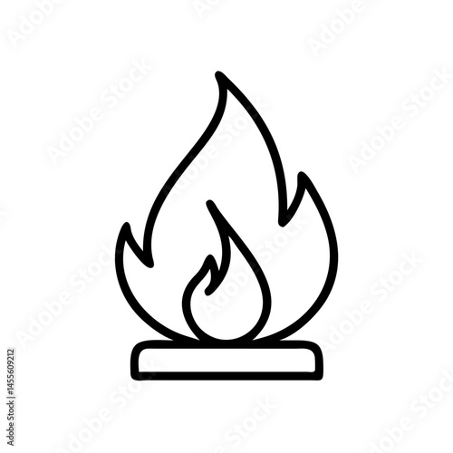 Gas Flame Energy Icon Design