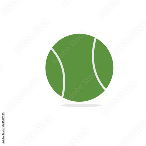 tennis ball logo icon illustration flat