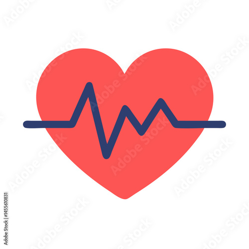 Heartbeat Pulse Symbol Icon Design