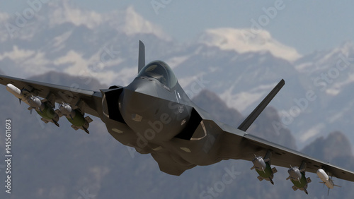 Obraz na płótnie F-35 5th generation multi-role aircraft w salonie
