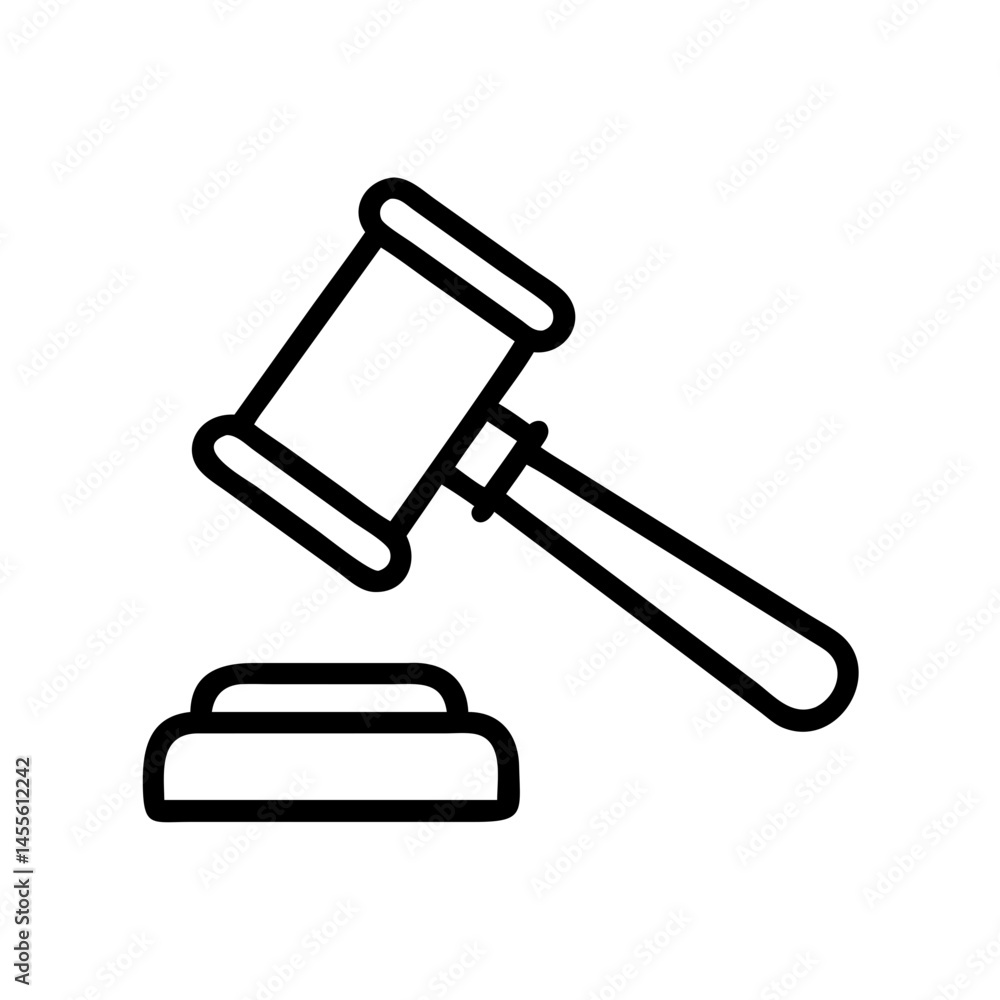 Judge Gavel Legal Decision Icon Design Judge Gavel Legal Decision Icon Design