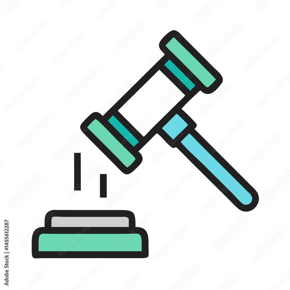 Judge Gavel Legal Decision Icon Design Judge Gavel Legal Decision Icon Design