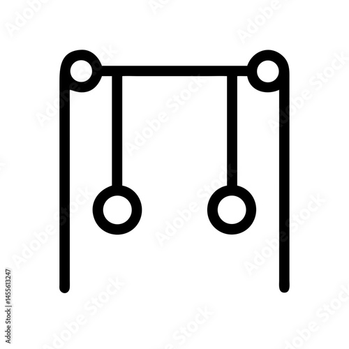 Loop Climbing Playground Frame Icon Design