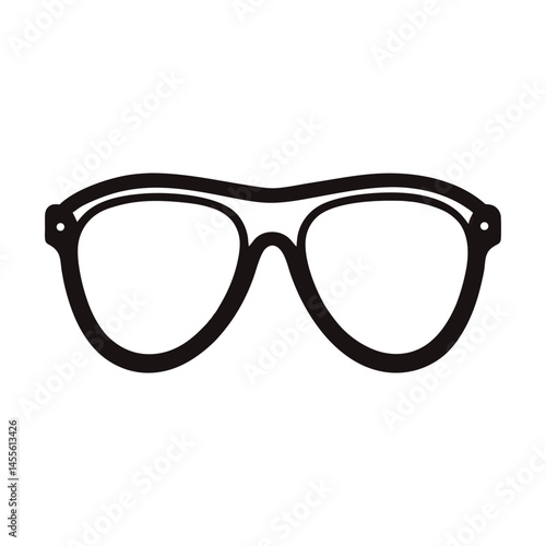 sunglass of silhouette vector illustration