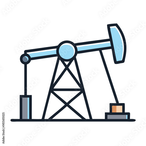 Oil Pump Extraction Icon Design