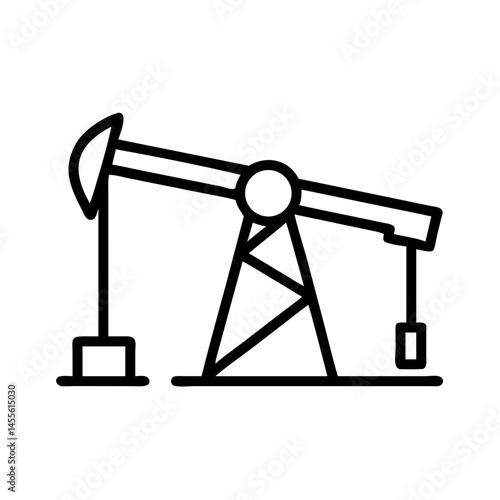 Oil Pump Extraction Icon Design