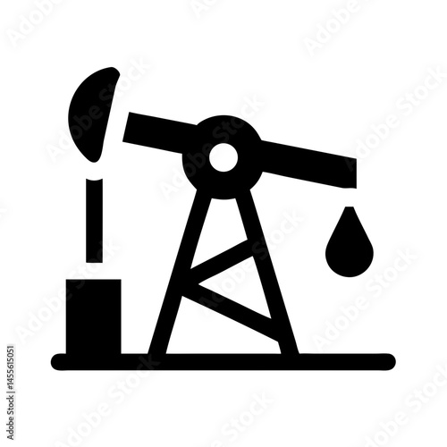 Oil Pump Extraction Icon Design