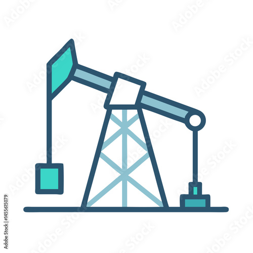 Oil Pump Extraction Icon Design