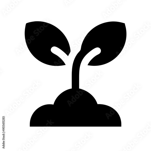 Organic Plant Seedling Icon Design