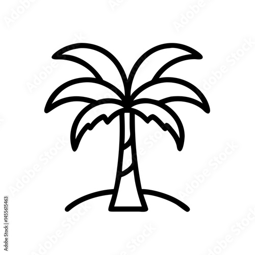 Palm Tree Plantation Icon Design