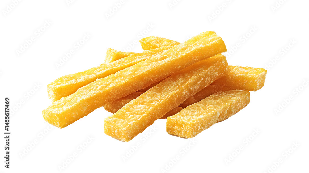 Golden crispy french fries a pile of fried potato sticks, fast food Golden crispy french fries a pile of fried potato sticks, fast food