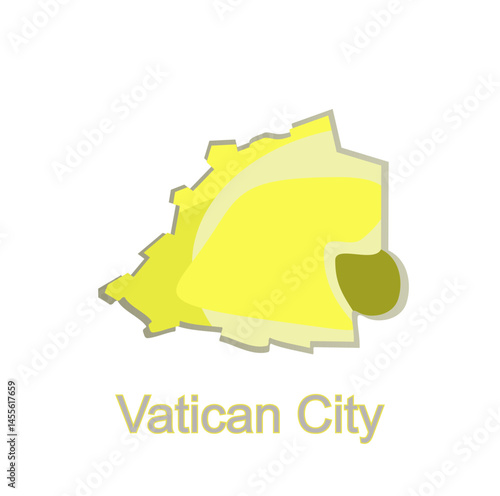 Map highlighting Vatican City Map, a modern map of Vatican City.