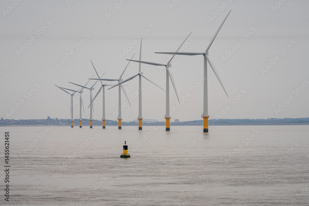 Φωτογραφία Wind turbines in the Irish Sea near Crosby, Merseyside, UK