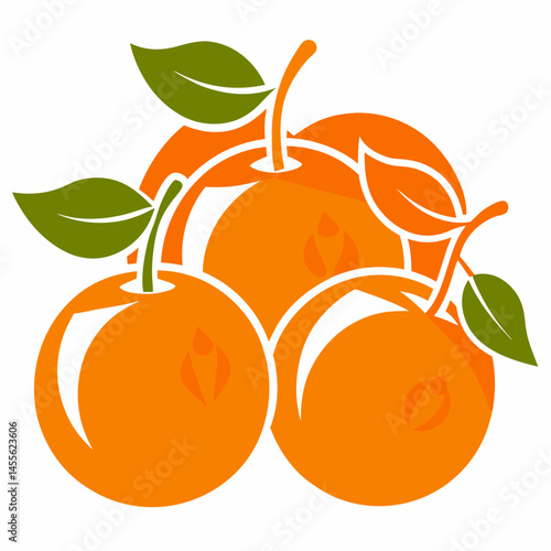 ripe apricots with leaves