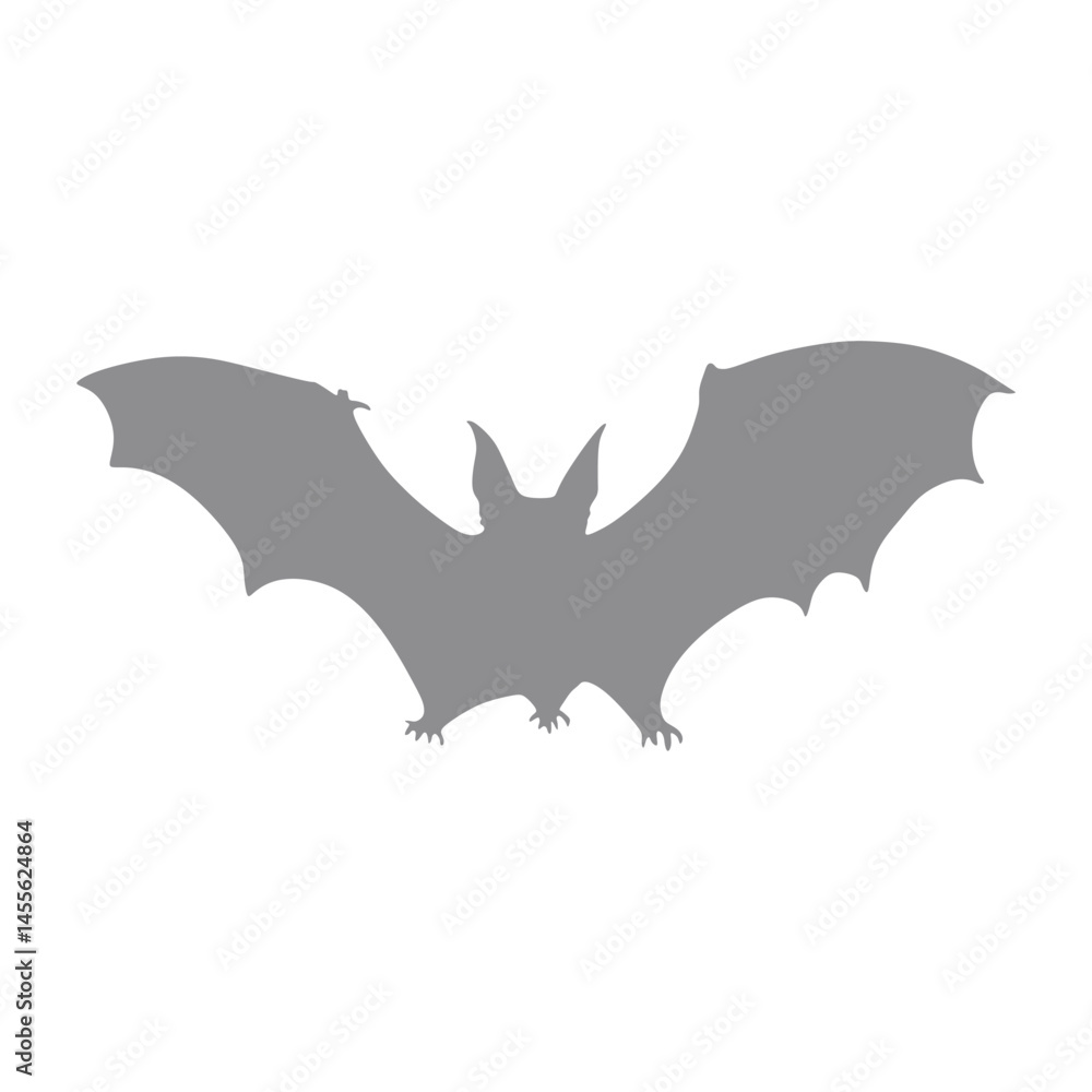 Bat vector silhouette on transparent background Bat vector silhouette on transparent background