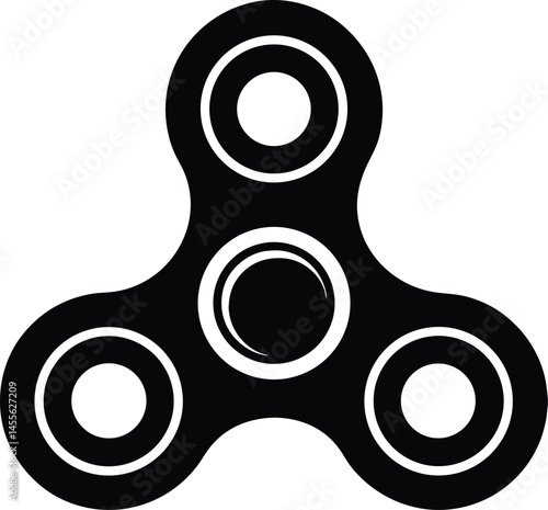 fidget spinner on white background
