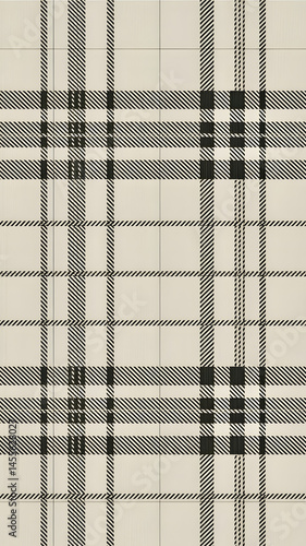 Classic black and white checkered pattern on a light background used for textiles or design projects