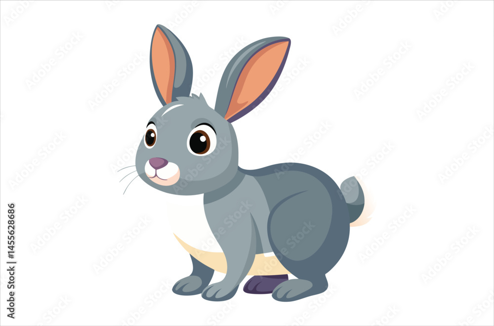 Obraz premium rabbit vector, icon vector illustration, rabbit silhouette of a rabbit isolated on a white background, eps, png, svg, vector
