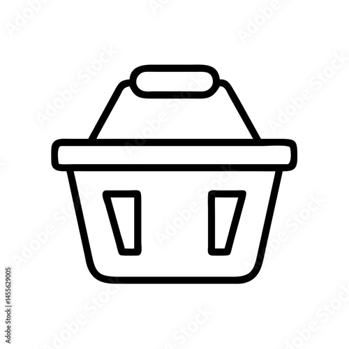 Shopping Basket Container Icon Design