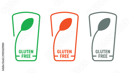 free gluten logo. vector free gluten concept
