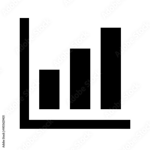 Simple Bar Chart Data Icon Design
