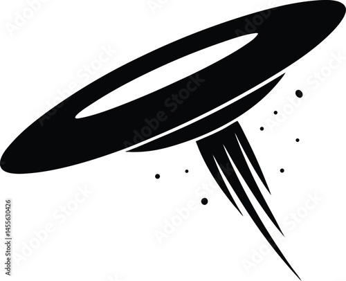 frisbee landing on white background 