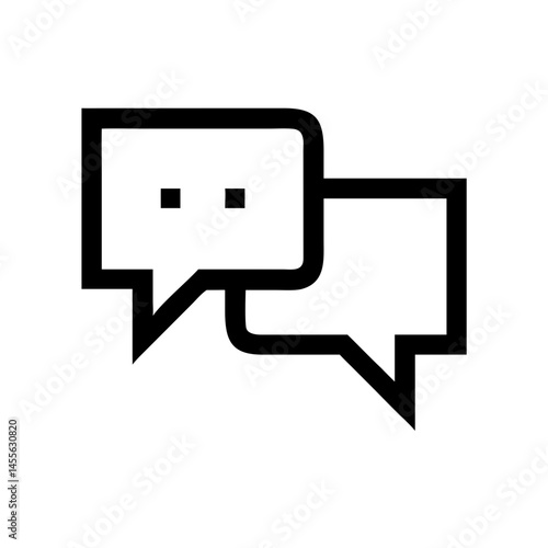 Speech Bubbles Debate Talk Icon Design