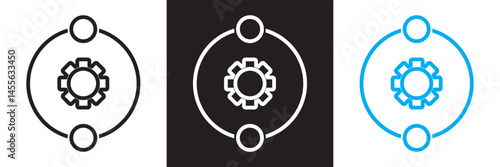 Scalability icon. Vector for websites, mobile interfaces, presentations, banner, visual branding etc. Vector illustration. isolated on white and black background. EPS 10 