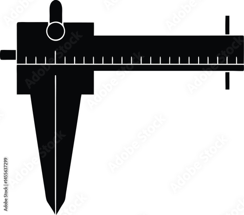 measuring caliper on white background  .eps