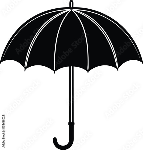 open umbrella on white background  .eps